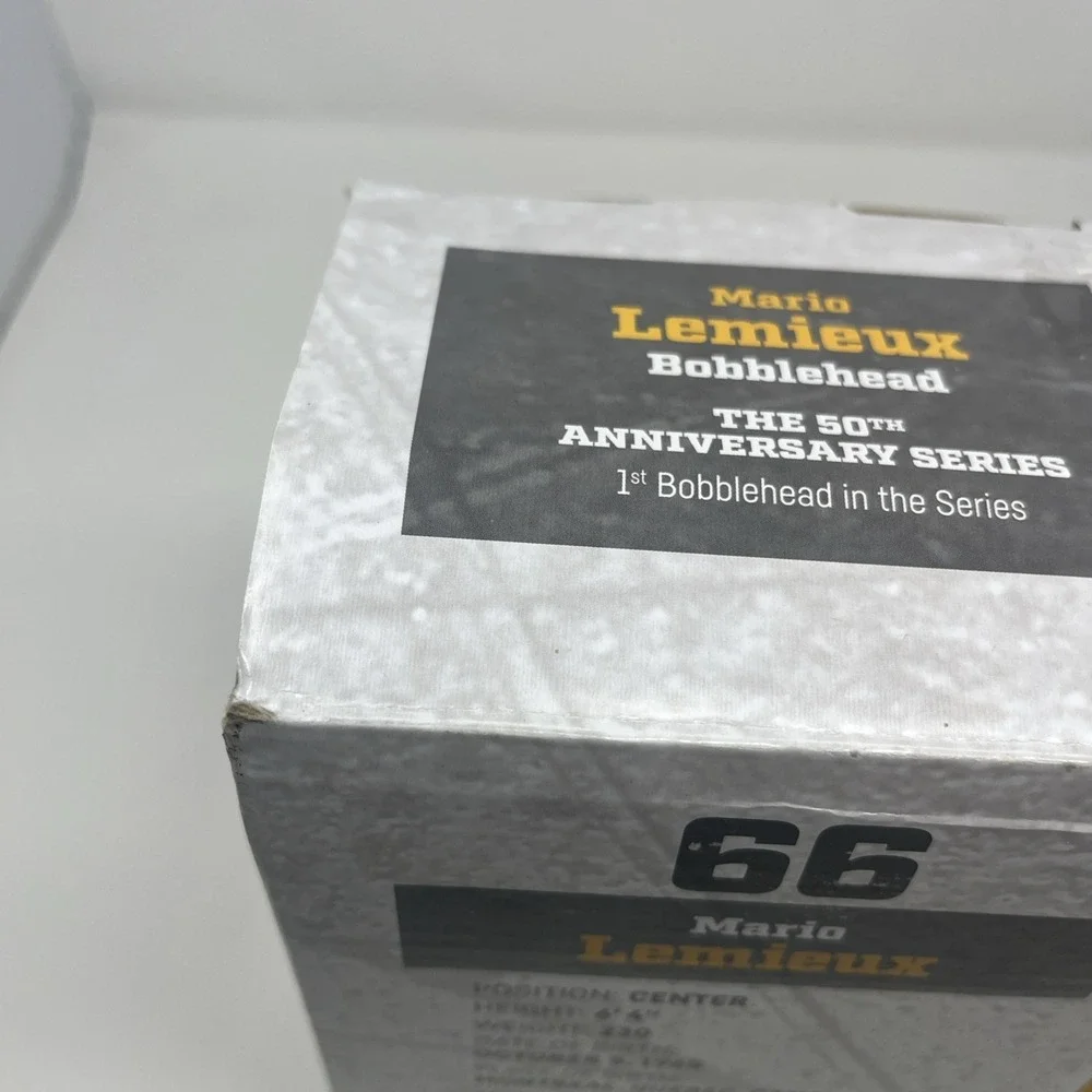 Mario Lemieux 50th Anniversary Series #1 Bobblehead Pittsburgh Penguins 2017 SGA